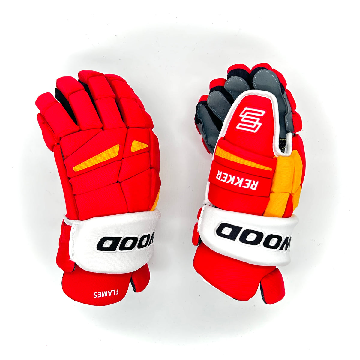 Sherwood Rekker Legend Pro - NHL Pro Stock Glove - Calgary Flames (Red ...