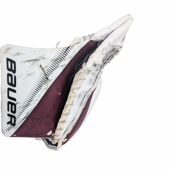 Bauer Supreme 2S Pro - Used Pro Stock Goalie Pads (White/Maroon)