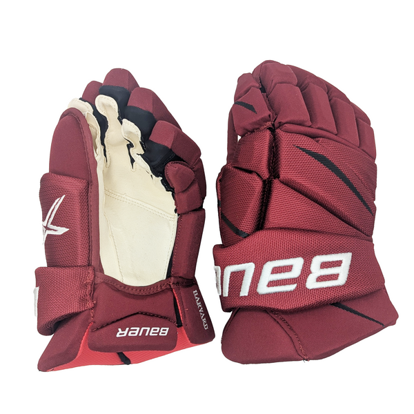 Bauer Vapor 2X Pro - NCAA Pro Stock Glove (Crimson/White)