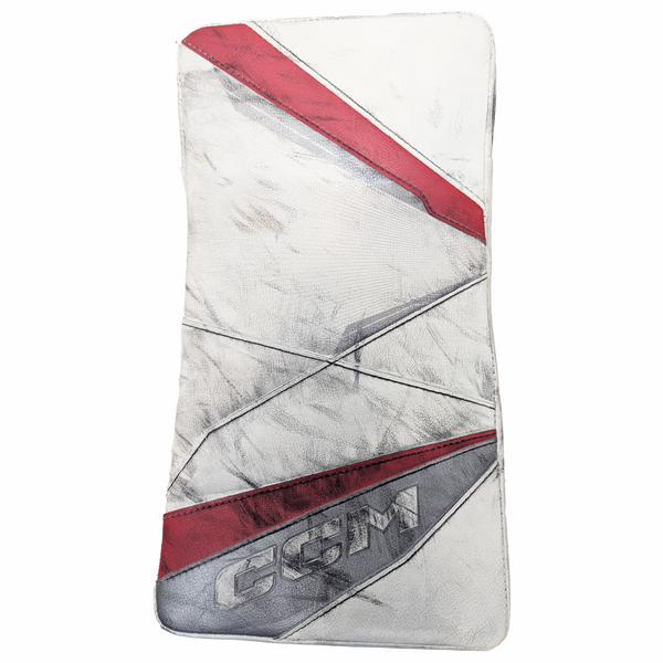 CCM Axis 2 - Used Pro Stock Goalie Blocker (White/Red)