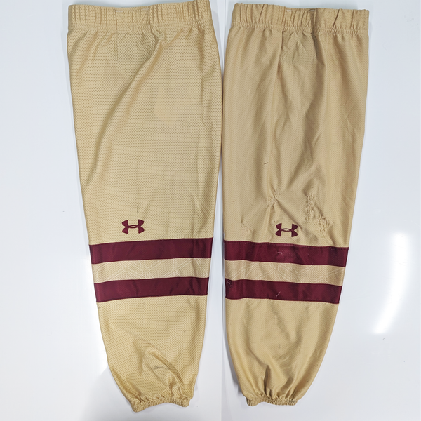 NCAA - Used Under Armour Hockey Socks (Gold/Maroon)