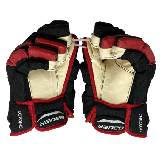 Bauer Supreme MX3 - NHL Pro Stock Glove - Chicago Blackhawks (Black/Red)