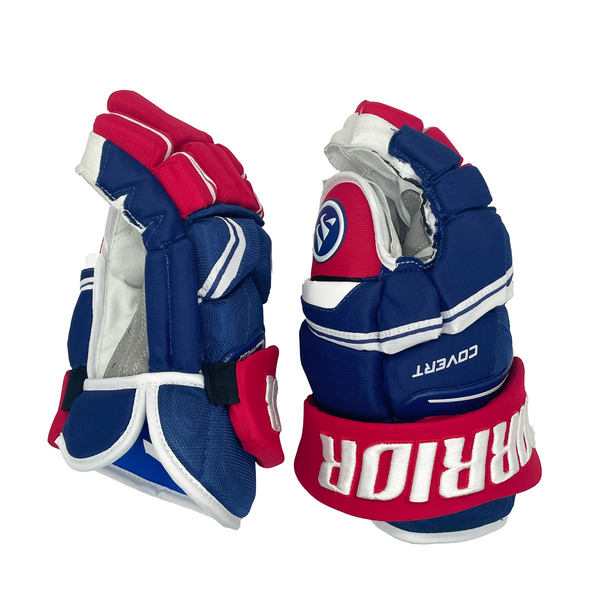 Warrior Covert QRE Pro - NHL Pro Stock Glove - Evgenii Dadonov (Blue/Red/White)