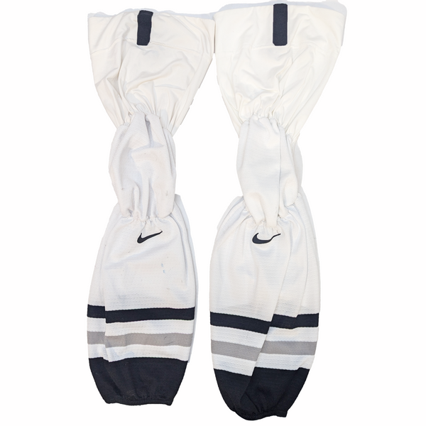 Used - NCAA Nike Hockey Sock (White/Black/Grey)