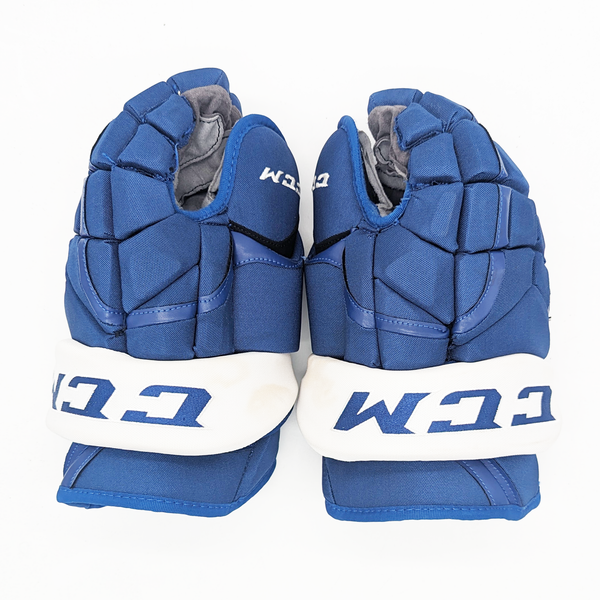 CCM HG12XP - Used NHL Pro Stock Glove - Colorado Avalanche (Blue/White)