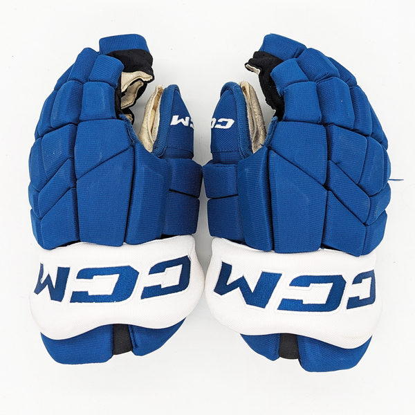 CCM HGTK - Used NHL Pro Stock Glove - Colorado Avalanche (Blue)