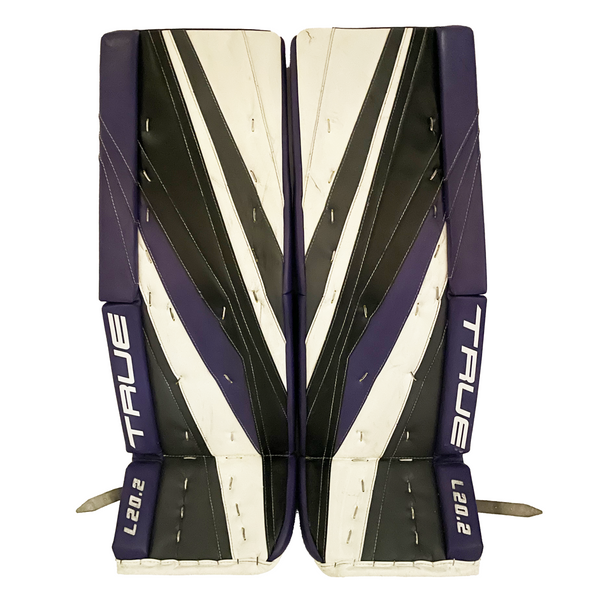 True L20.2 - Used Pro Stock Goalie Pads (Purple/White)