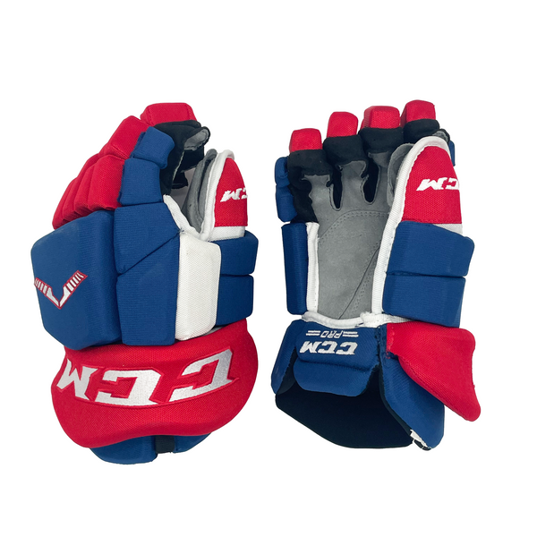 CCM HGTKPP - NHL Pro Stock Glove - Phil Varone (Blue/Red/White)