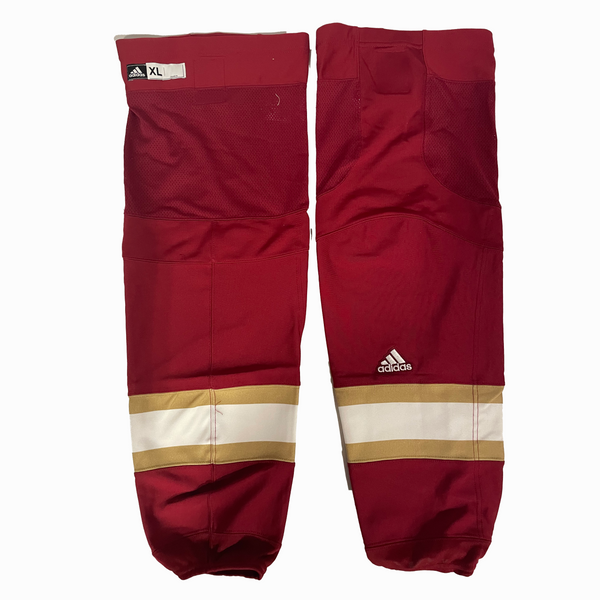 NCAA - New Adidas Hockey Socks (Red/White/Gold)