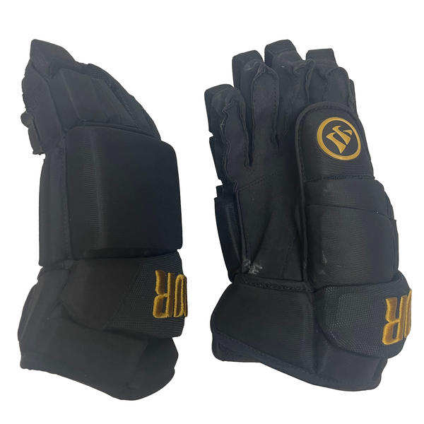 Warrior Alpha - ECHL Pro Stock Glove (Black/Gold *Black Palm*)