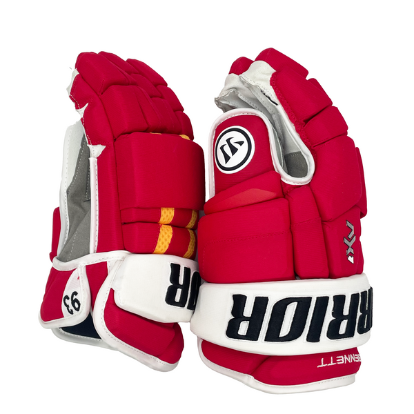 Warrior Dynasty AX1 - NHL Pro Stock Glove - Sam Bennett (Red/Yellow/White)