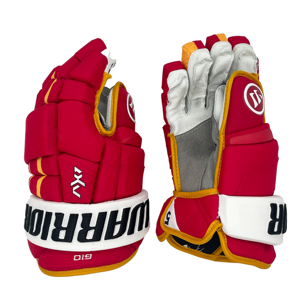 Warrior Dynasty AX1 - NHL Pro Stock Glove - Mark Giordano (Red/Yellow/White)