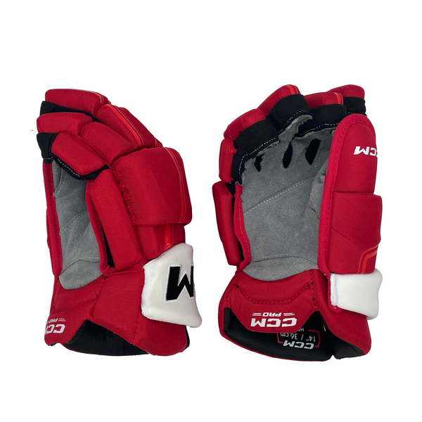 CCM HGQLPP - NHL Pro Stock Glove - Andrew Mangiapane (Red/Yellow/White)