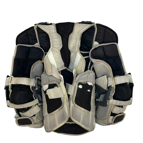 CCM Extreme Flex Shield II - Used Pro Stock Goalie Chest Protector (Grey/White)