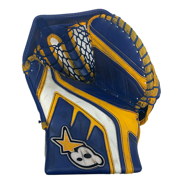 Brians Gnetik 4 - Used Pro Stock Senior Goalie Full Set (Blue/Yellow)