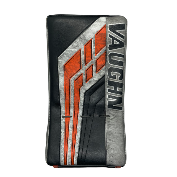 Vaughn Velocity VE8 Pro Carbon - Used Pro Stock Goalie Blocker (Orange/Black/Silver)