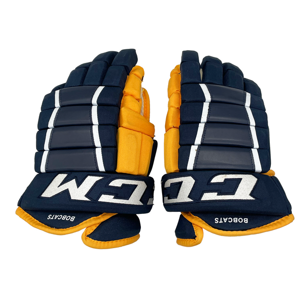 CCM HG97XP - Used NCAA Pro Stock Glove (Navy/Yellow)