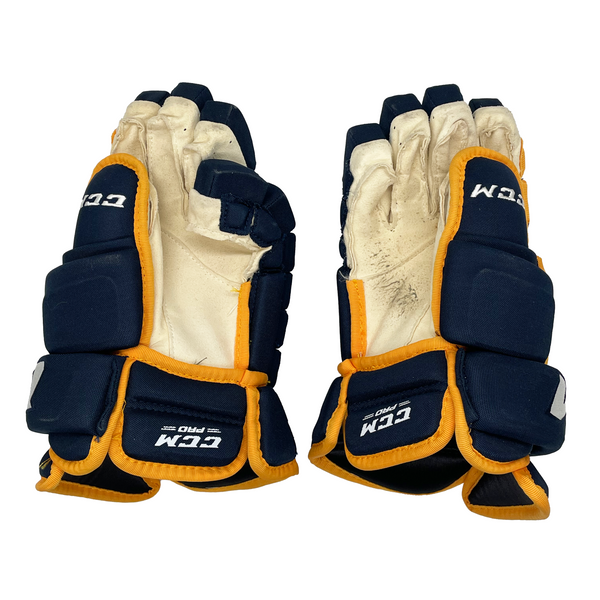 CCM HG97XP - Used NCAA Pro Stock Glove (Navy/Yellow)