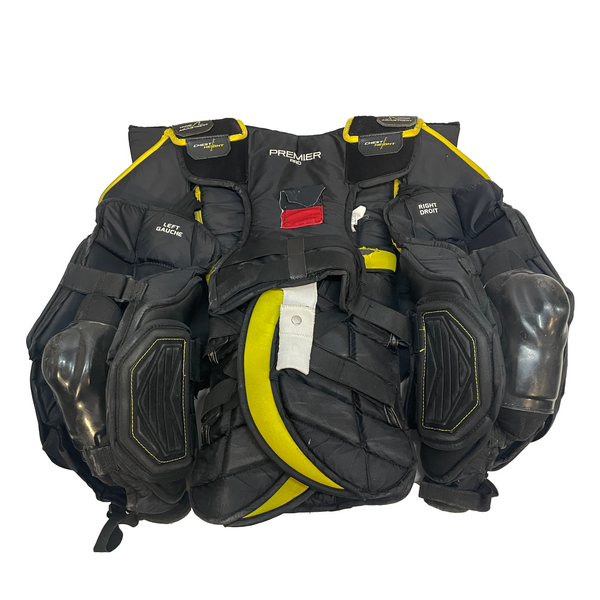 CCM Premier - Used Pro Stock Goalie Chest Protector (Black/Yellow) #2