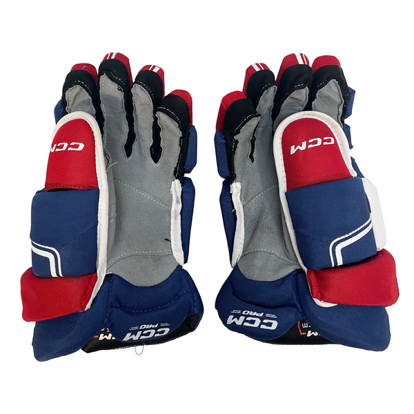 CCM HGQLXP - Used NHL Pro Stock Hockey Glove - Montreal Canadiens (Blue/White/Red)