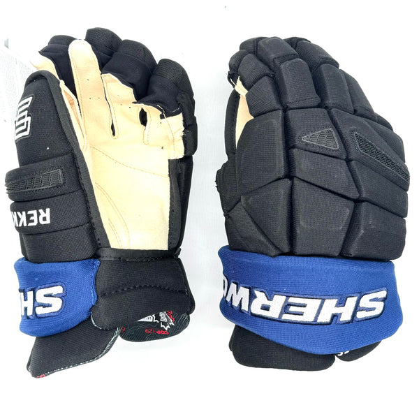 Sherwood Rekker Legend Pro - NHL Pro Stock Glove - Pro Palm - Toronto Maple Leafs (Black/Blue)