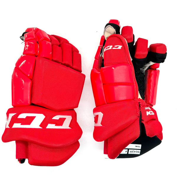 CCM HG42PP - Used OHL Gloves - Red 15"