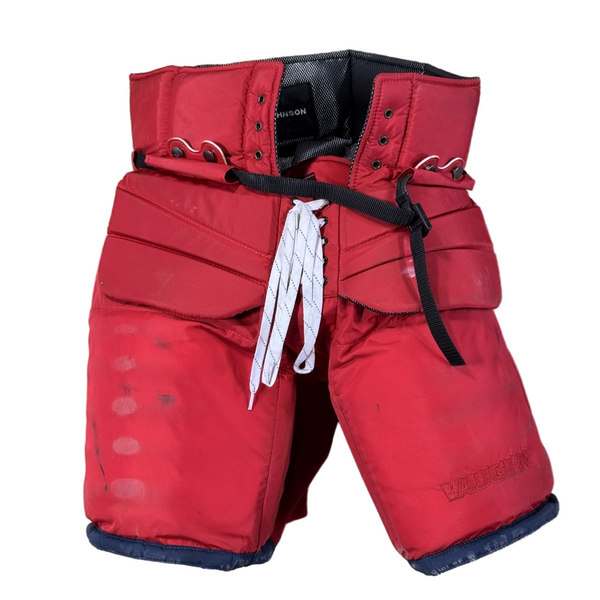 Used - Vaughn Pro Custom NHL Pro Stock Goalie Pants - (Red/Navy)