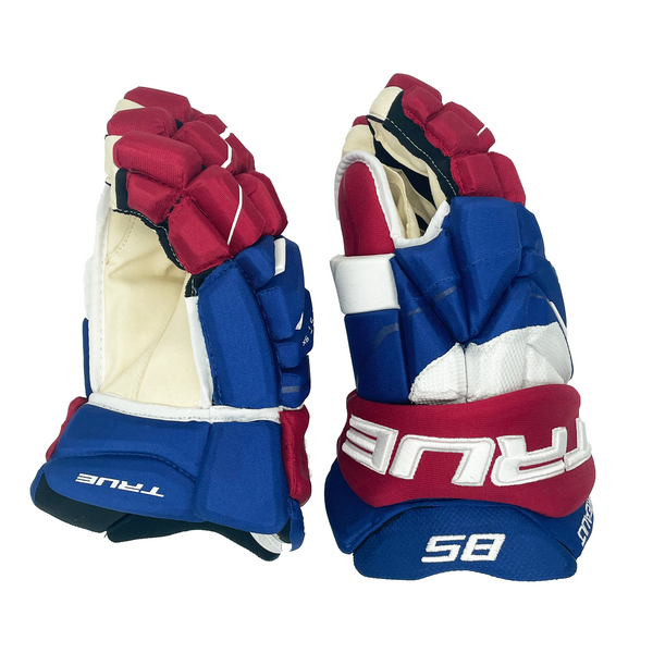 True Catalyst 9X - NHL Pro Stock Glove - Mathieu Perreault (Blue/Red/White)