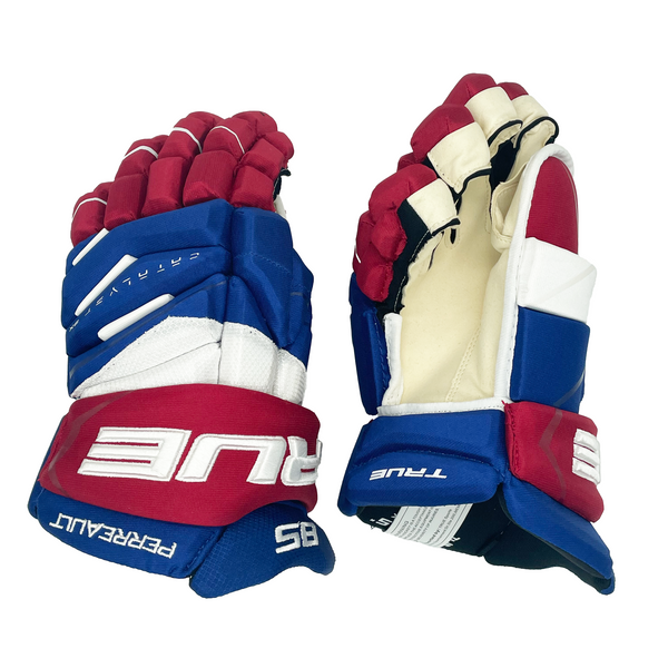 True Catalyst 9X - NHL Pro Stock Glove - Mathieu Perreault (Blue/Red/White)