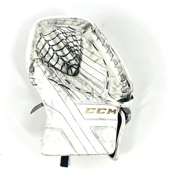 CCM AXIS - Used Pro Stock Goalie Glove (White) #2