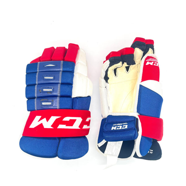 CCM 4-Roll Pro - NHL Pro Stock Glove - Montreal Candiens (Blue/Red/White)