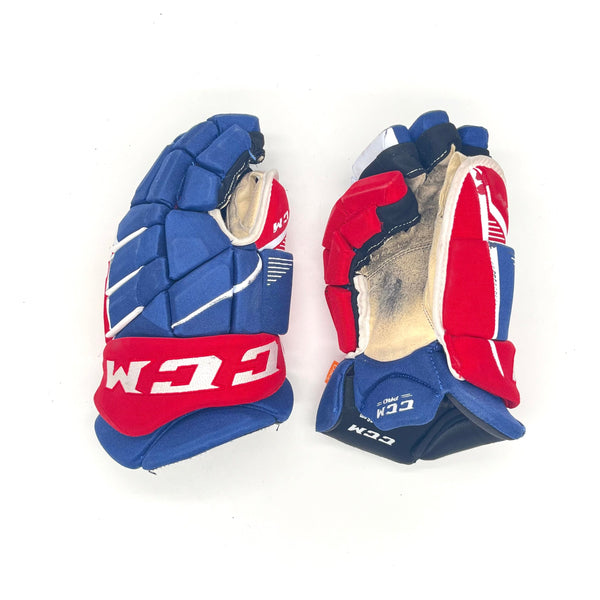 CCM HGJS - Used NHL Pro Stock Glove - Montreal Canadiens (Blue/Red/White)