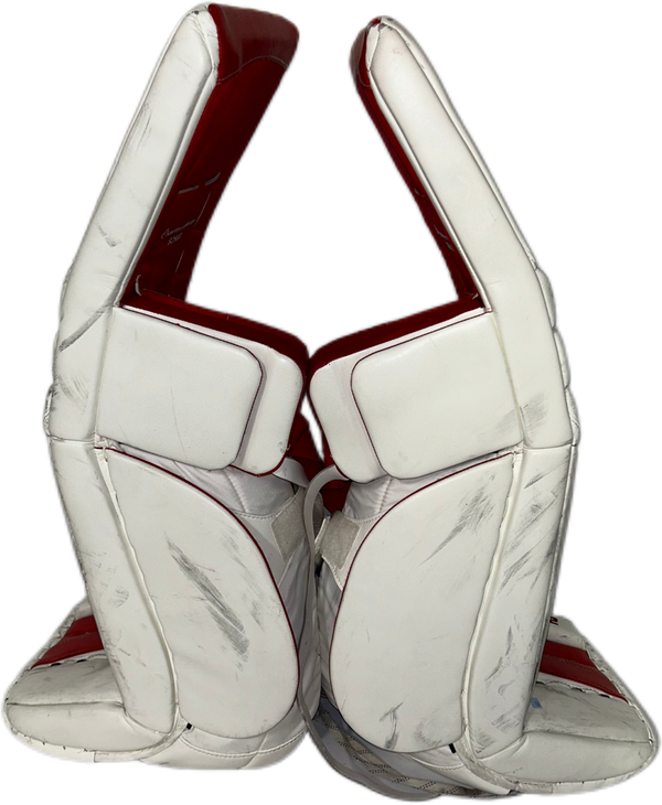 TRUE L12.2 - Used Pro Stock Goalie Pads (White/Red)