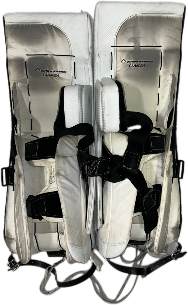 TRUE Catalyst PX3 - Used Pro Stock Goalie Pads (White/Black/Orange)