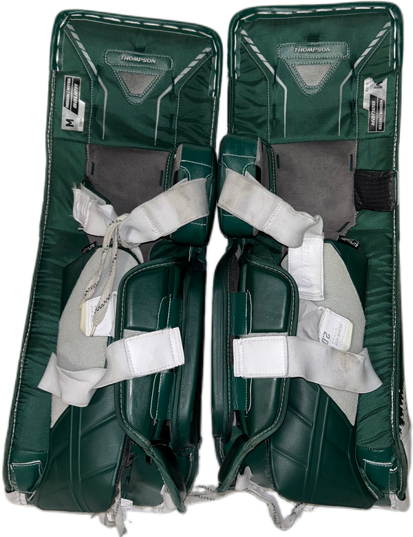 Bauer Vapor Hyperlite - Used Pro Stock Goalie Pads (Green/White)