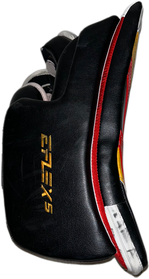 CCM Extreme Flex 5 - Used Pro Stock Goalie Full Set (White/Black/Red/Yellow)