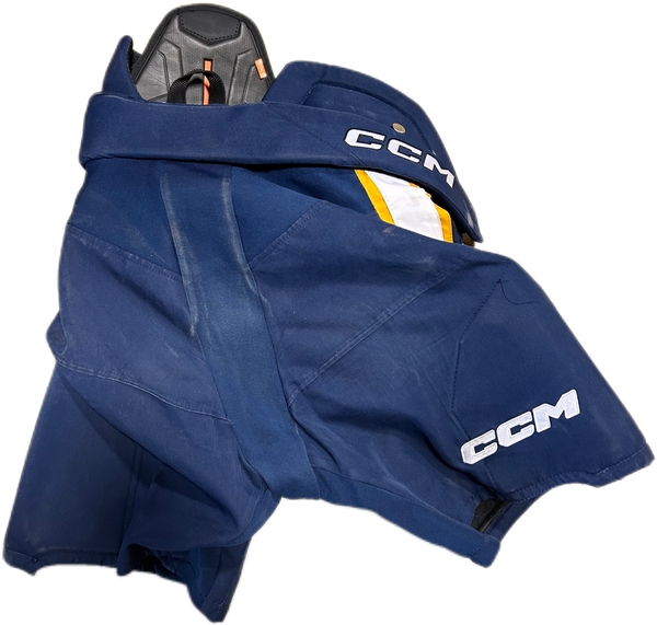 CCM HPTK - Used Pro Stock Hockey Pants (Navy/Yellow/White)