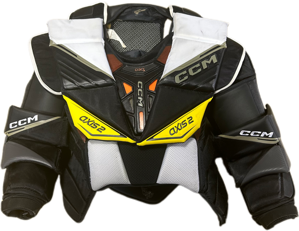 CCM Axis 2 - Used Pro Stock Goalie Chest Protector (Black/White)