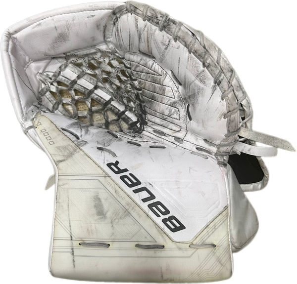 Bauer Supreme Mach - Used Pro Stock Goalie Glove (White) #2