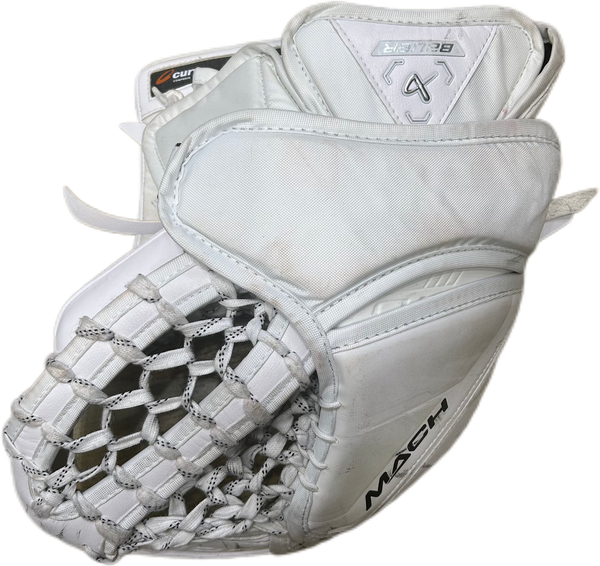 Bauer Supreme Mach - Used Pro Stock Goalie Glove (White) #2