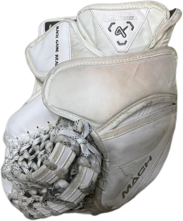 Bauer Supreme Mach - Used Pro Stock Goalie Glove (White) #3