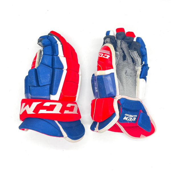 CCM HGCL - Used NHL Pro Stock Glove - Montreal Canadiens (Blue/Red/White)