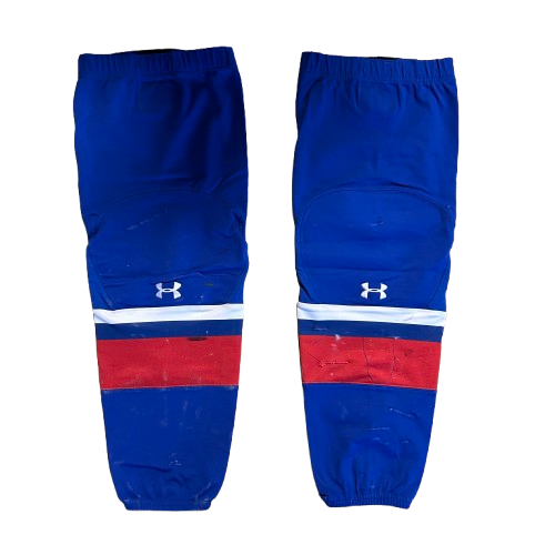 NCAA - Used Under Armour Hockey Socks (Blue/White/Red) #2