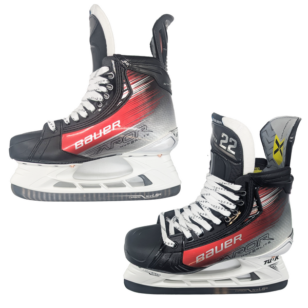 Bauer Vapor Hyperlite 2 - Pro Stock Hockey Skates - Size 8E (Red)