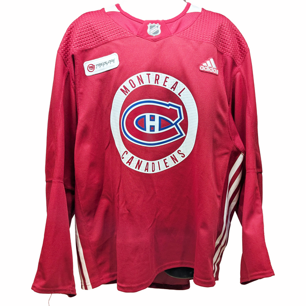 NHL - Used Adidas Montreal Canadiens Practice Jersey (Red)