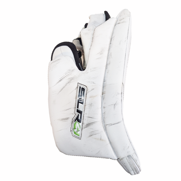 Vaughn Ventus SLR4 Pro Carbon - Used Pro Stock Goalie Blocker (White/Black)