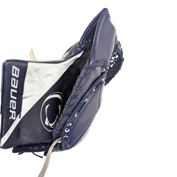 Bauer Vapor Hyperlite - Used Pro Stock Goalie Glove (Navy/White)