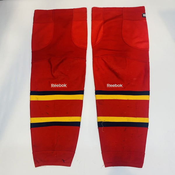 OHL - Used Reebok Hockey Socks (Red/Navy/Yellow)