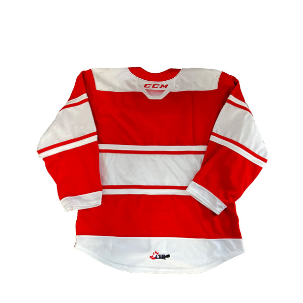 OHL - Sault Ste. Marie Greyhounds Away Jersey (Red/White)