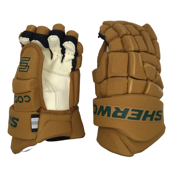 Sherwood Code Encrypt 1 - Team Stock Glove - Minnesota Wild (Tan/Green)